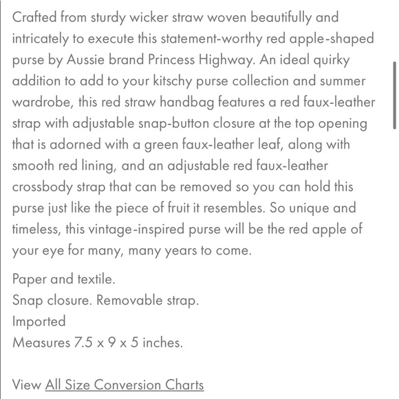 NWT Sold Out! Stunning straw Apple hard shell bag - Picture 5 of 6